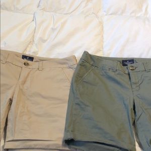 American eagle stretch shorts (2 pair)